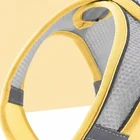 Yellow mesh cat harness